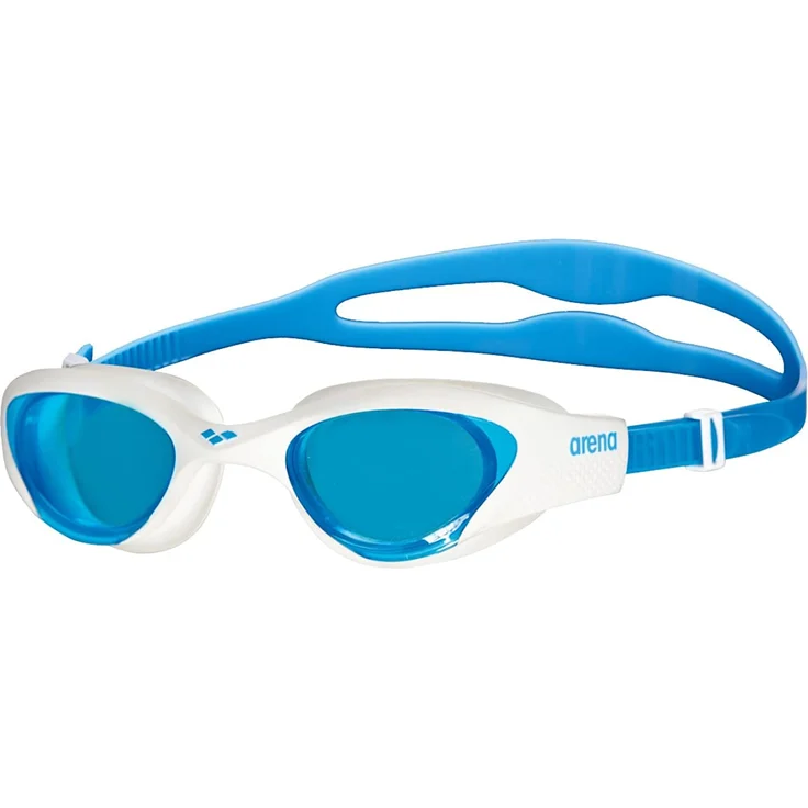 arena Unisex Training Freizeit Schwimmbrille The One (UV-Schutz, Anti-Fog Beschichtung, Harte Gläser), blau (Light Blue-White-Blue (818), One Size – Bild 1