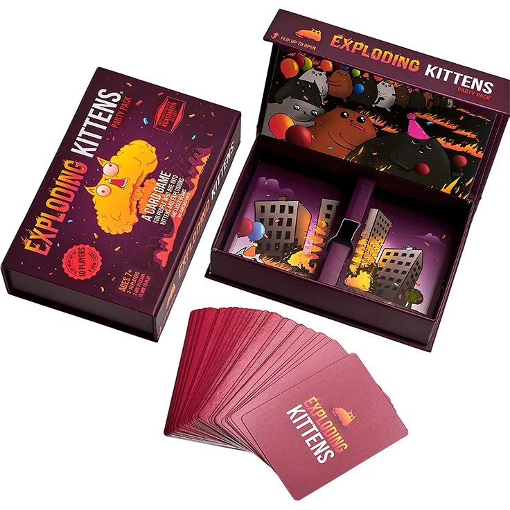 Exploding Kittens EKG-PP-1 Party Pack Kartenspiel - Family-Friendly Party Games - Card Games for Adults, Teens & Kids - (Englische Version) - Preisvergleich – Bild 4