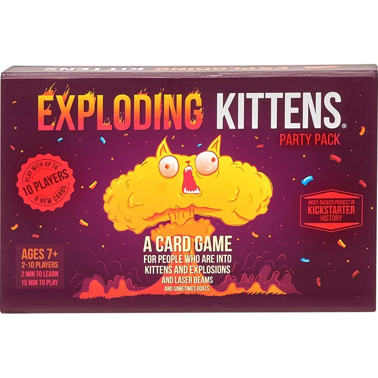 Exploding Kittens EKG-PP-1 Party Pack Kartenspiel - Family-Friendly Party Games - Card Games for Adults, Teens & Kids - (Englische Version) - Preisvergleich