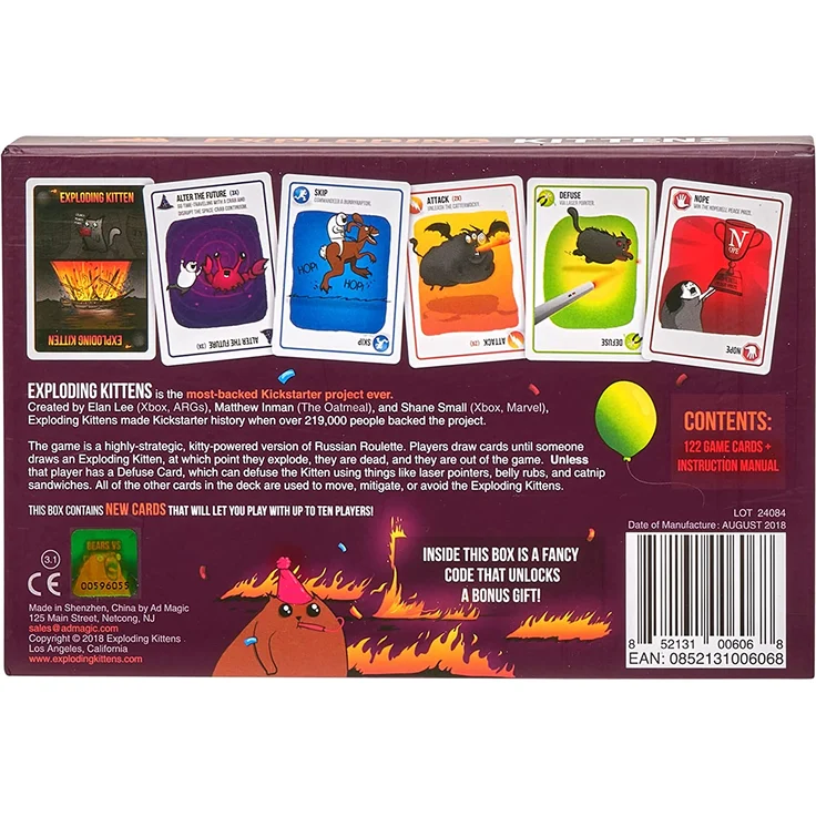 Exploding Kittens EKG-PP-1 Party Pack Kartenspiel - Family-Friendly Party Games - Card Games for Adults, Teens & Kids - (Englische Version) - Preisvergleich – Bild 5