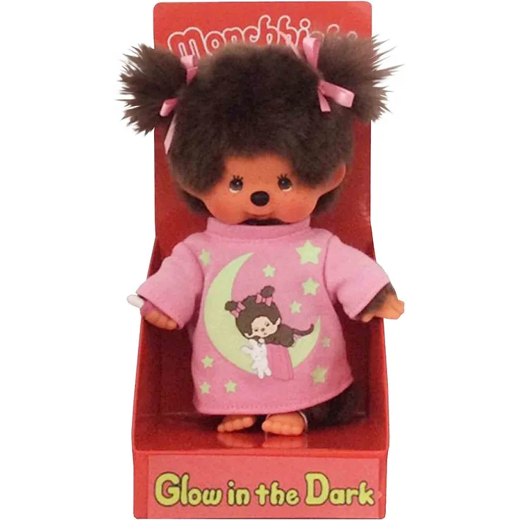 Monchhichi Glow in the Dark Girl ca. 20cm – Bild 1