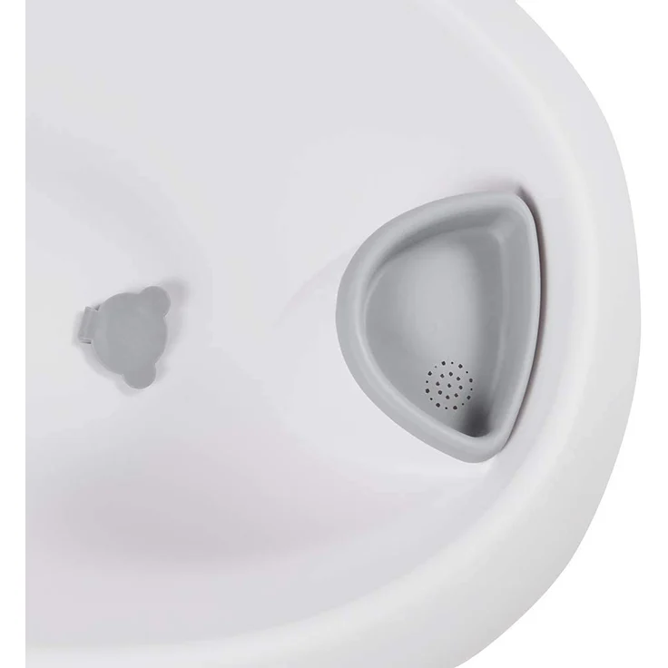 keeeper Stars Ergonomische Babywanne mit Softgriff, Stöpsel und anatomisch geformten Badesitz, Ab 0 bis ca. 6 Monate, Natalia, Weiß – Bild 7