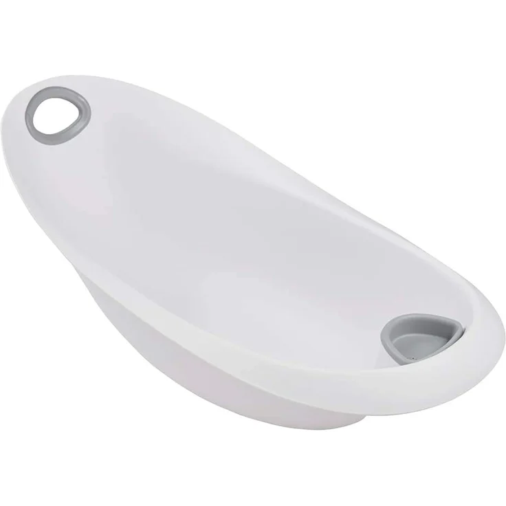 keeeper Stars Ergonomische Babywanne mit Softgriff, Stöpsel und anatomisch geformten Badesitz, Ab 0 bis ca. 6 Monate, Natalia, Weiß – Bild 2