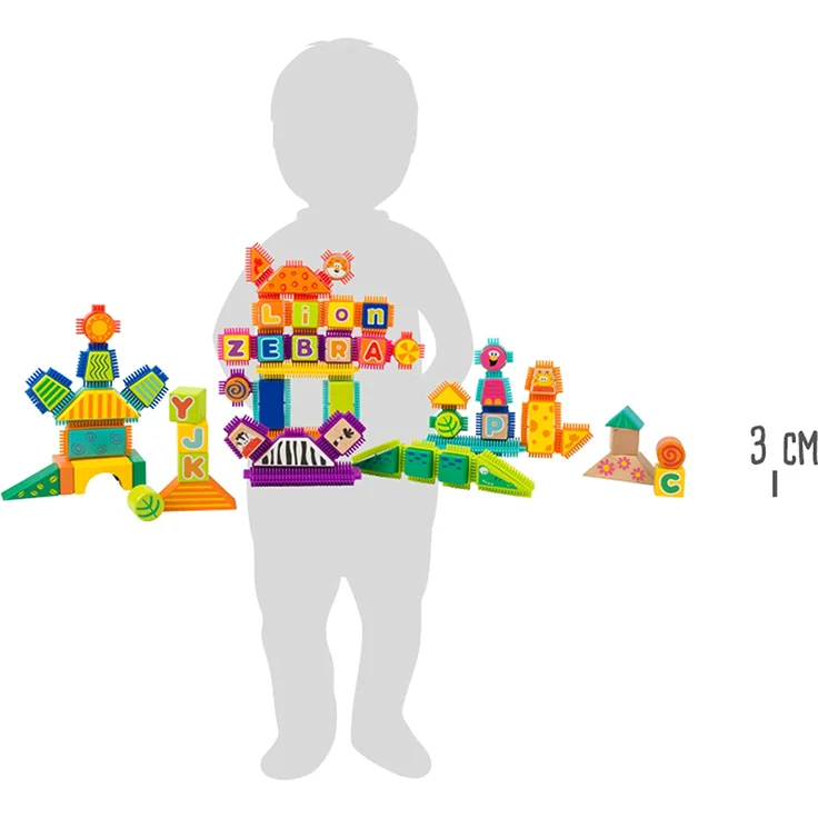 Holz- und Noppenbausteine Safari – Bild 5