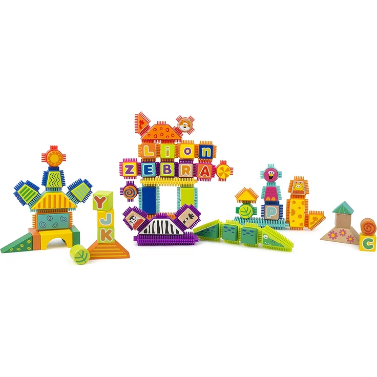 Holz- und Noppenbausteine Safari – Bild 1