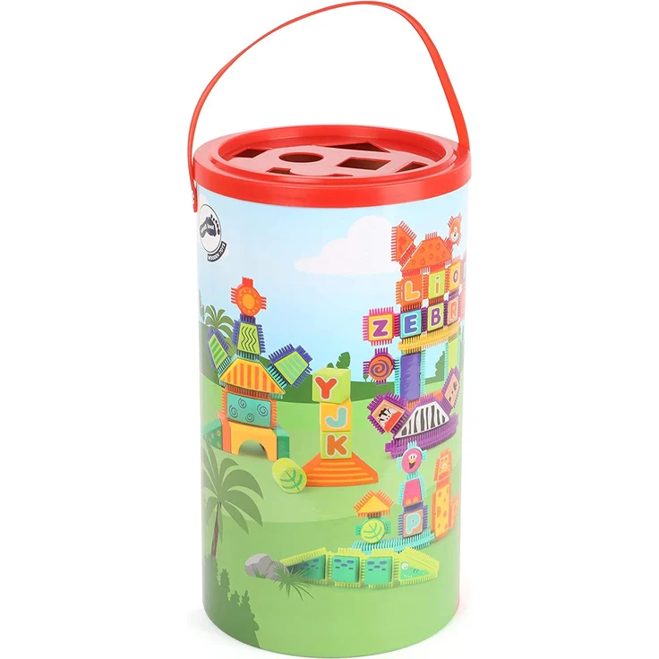 Holz- und Noppenbausteine Safari – Bild 4