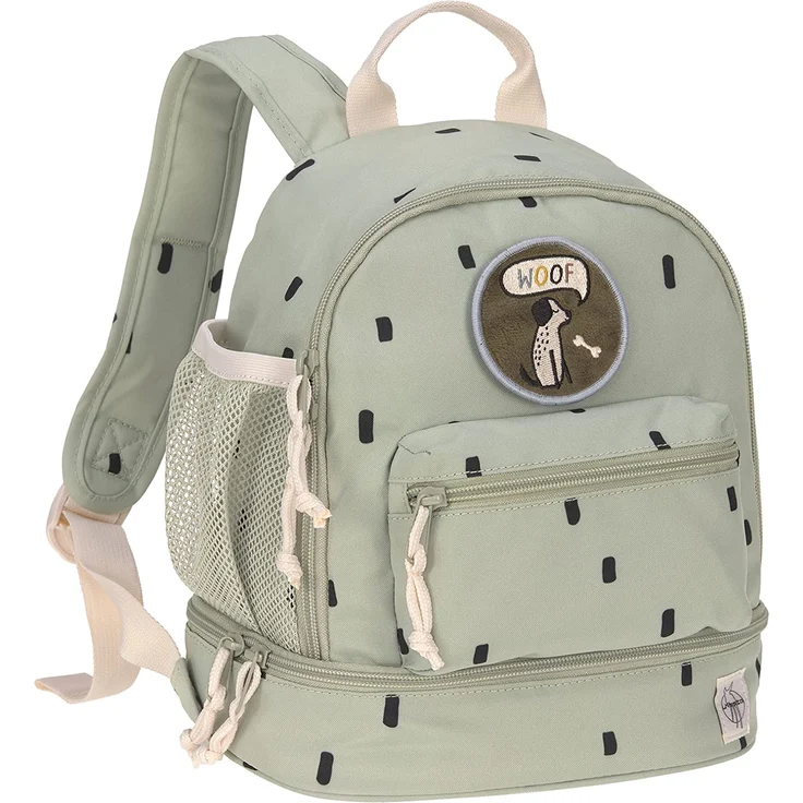 Lässig Kindergartenrucksack - Mini Backpack, Happy Prints light olive – Bild 1