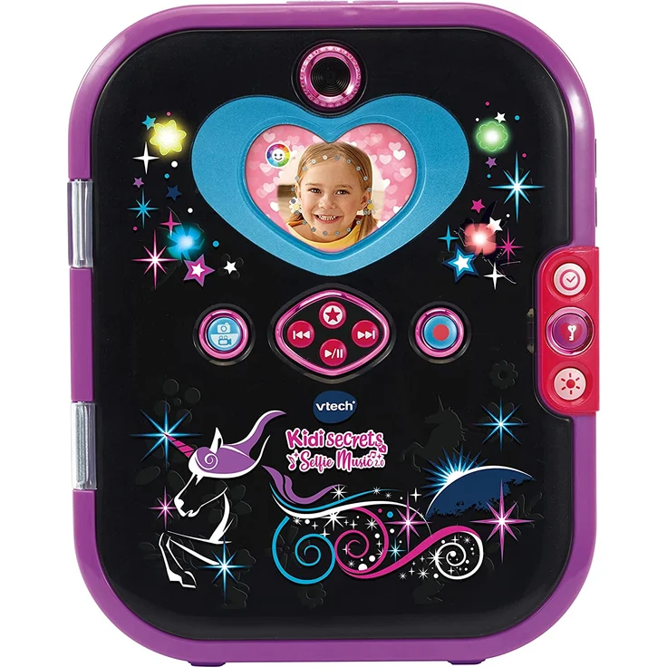 KidiSecrets Selfie Music 2. 0 black - Vtech 80-541974 Tagebuch, Schwarz – Bild 1