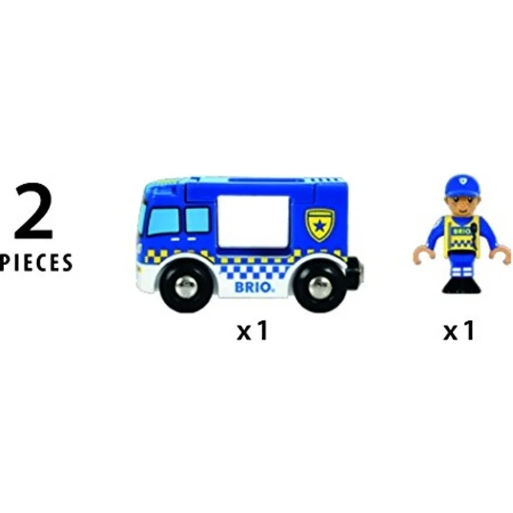 BRIO Bahn - Polizeiwagen mit Licht und Sound – Bild 4