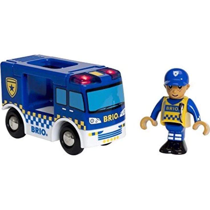 BRIO Bahn - Polizeiwagen mit Licht und Sound – Bild 2