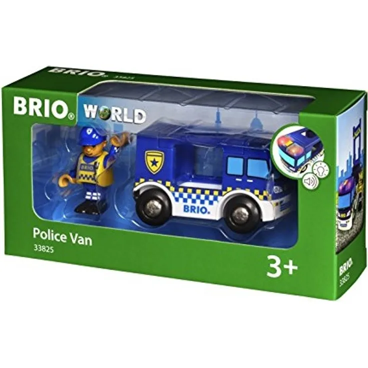 BRIO Bahn - Polizeiwagen mit Licht und Sound