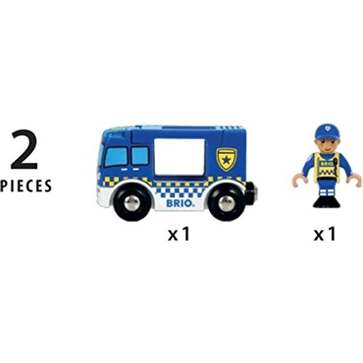 BRIO Bahn - Polizeiwagen mit Licht und Sound – Bild 5