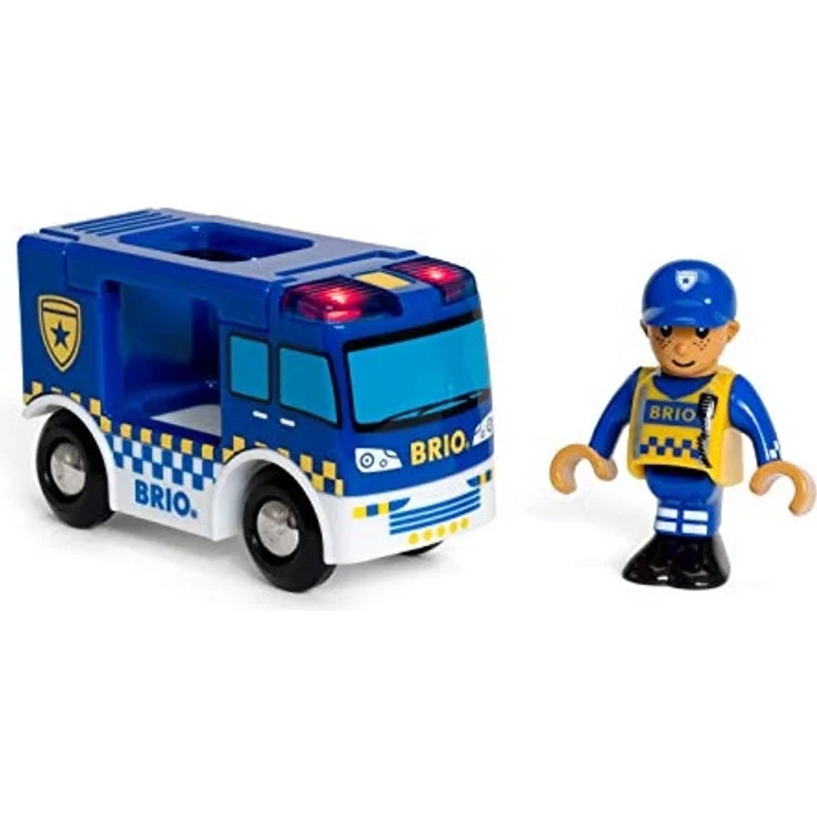 BRIO Bahn - Polizeiwagen mit Licht und Sound – Bild 6