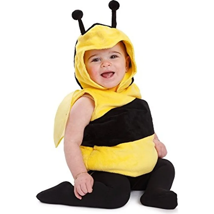 Dress Up America 868-0-6 Bienenflauschiges Kinderkostüm Kids Little Fuzzy Bee Fancy Kostüm für Kinder, 0-6 Monate (Gewicht 8-15 Lb, Höhe 17-24 Zoll)