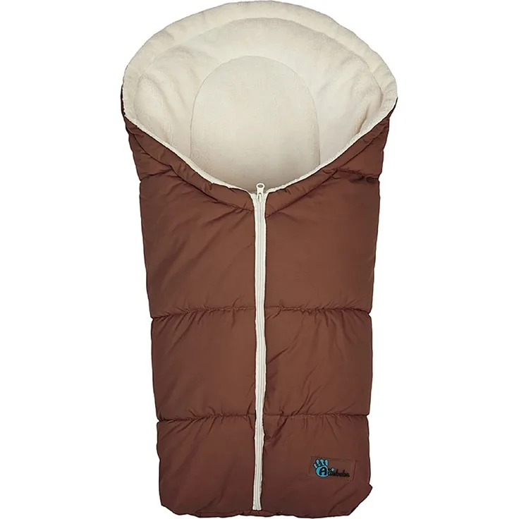 Altabebe AL2006-30 Winterfußsack Active Collection für Babyschale und Car Seat, Gruppe 0 Plus, braun / whitewash