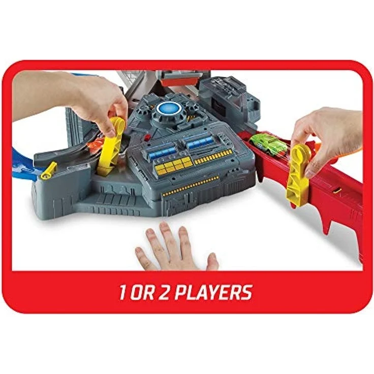 Hot Wheels CDL45 Action Mega Crash Superbahn, Trackset mit Loopings und Kurven inkl. 2 Starter und 1 Spielzeugauto, ab 6 Jahren – Bild 6