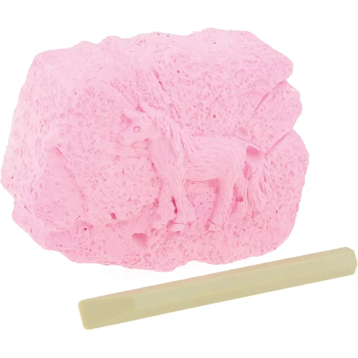 bruchstein Pferd 7 cm rosa