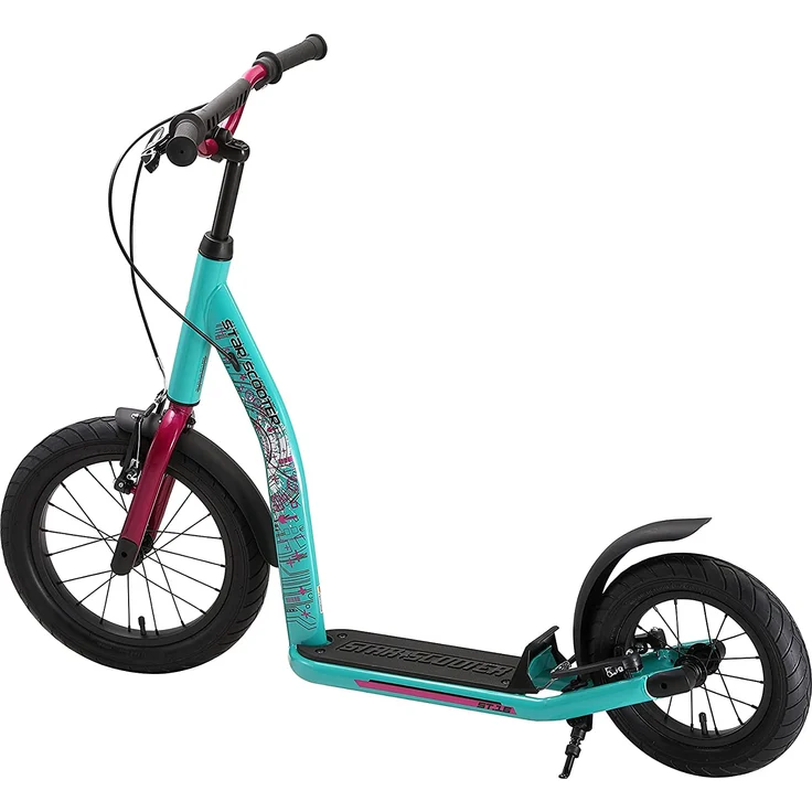 BIKESTAR Tretroller Kinderroller ab 8 Jahre | 16 Zoll New Gen Sport | Mint – Bild 4