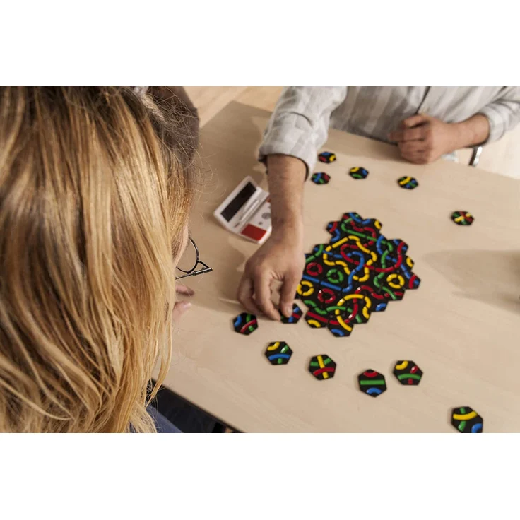 Tantrix Game Pack Strategiespiel und Puzzle, Schwarze Spielsteine – Bild 2