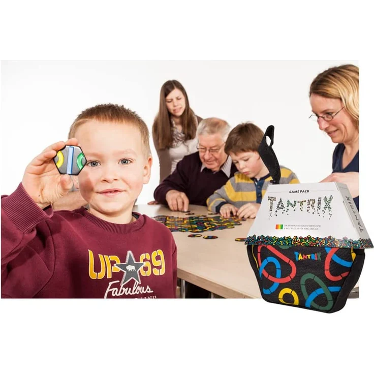 Tantrix Game Pack Strategiespiel und Puzzle, Schwarze Spielsteine – Bild 4