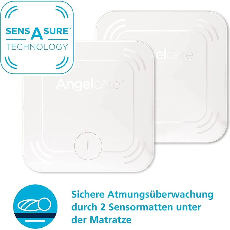 Angelcare SmartSensor Pro 2-in-1 Baby-Überwachung Audio + Bewegung mit zwei Wireless Sensormatten – Bild 3