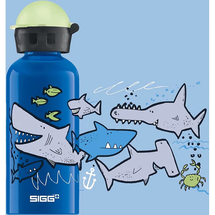 SIGG Trinkflasche Kids Bottles 0. 4 l Haie – Bild 5