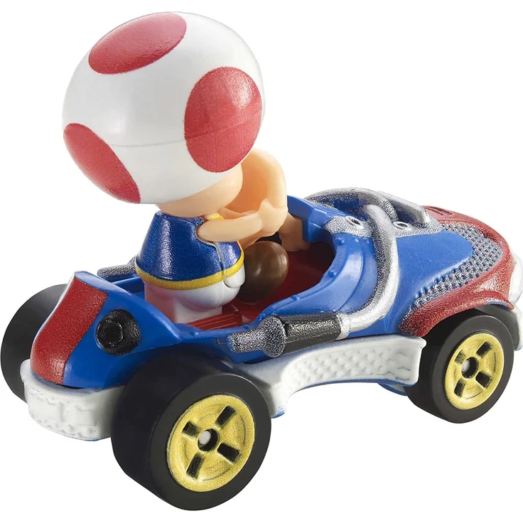 Hot Wheels GBG30 - Mario Kart Replica 1:64 Die-Cast Spielzeugauto Toad, Spielzeug ab 3 Jahren – Bild 2