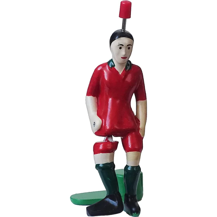 TIPP-KICK Star-Kicker Portugal I Original Spieler für Groß & Klein I Spielspaß mit der Fußball-Figur Spiel I Zubehör I Trikot Rot