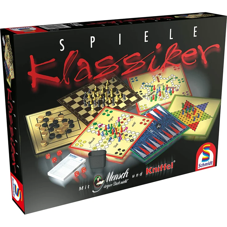 Schmidt Spiele 49120 Spiele Klassiker, Spielesammlung, bunt – Bild 1