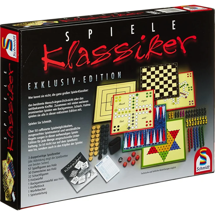 Schmidt Spiele 49120 Spiele Klassiker, Spielesammlung, bunt – Bild 2