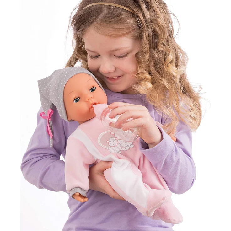 Bayer Design 93829 My Piccolina Interactive Puppe, Funktionspuppe, sprechend (Babylaute), interaktiv, rosa – Bild 8