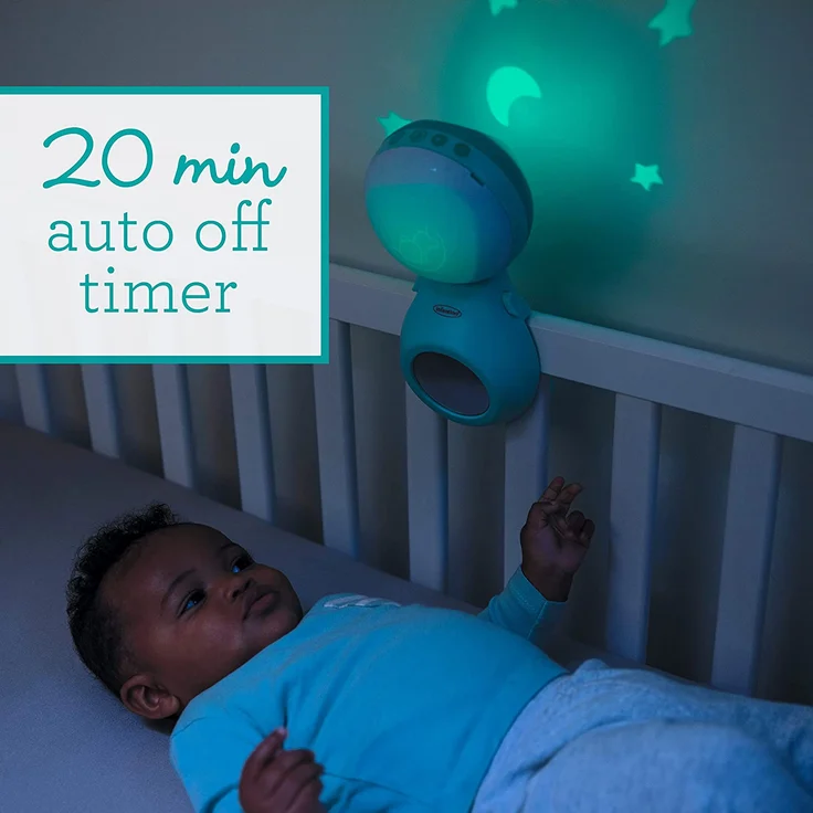 Infantino Dream Buddies 3-in-1 anpassbares Projektor-Musik-Mobile zum Aufhängen über dem Babybett oder Tisch, mit Aufwach-Modus, um Tageslicht zu simulieren, mit 6 Melodien und 4 Naturgeräuschen – Bild 4