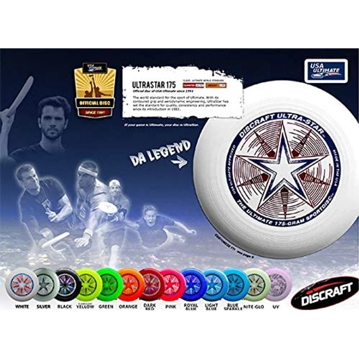 Discraft UltraStar Frisbee 27 cm 175 Gramm grün – Bild 2