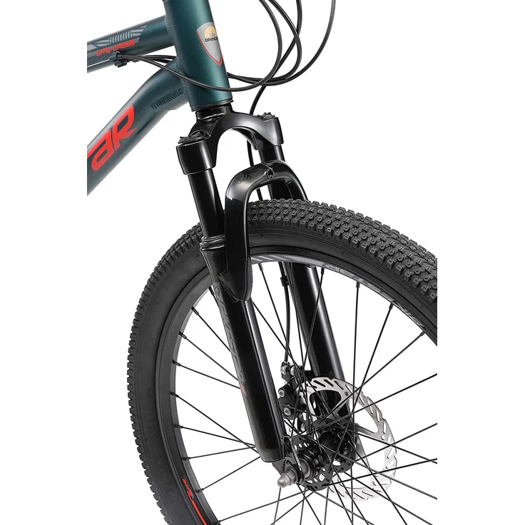 BIKESTAR Alu Kinder Jugend Mountainbike Vollgefedert, 21 Gang Shimano, 24 Zoll ab 9 - 10 Jahre | Fully MTB Scheibenbremse | Grün - Preisvergleich – Bild 7