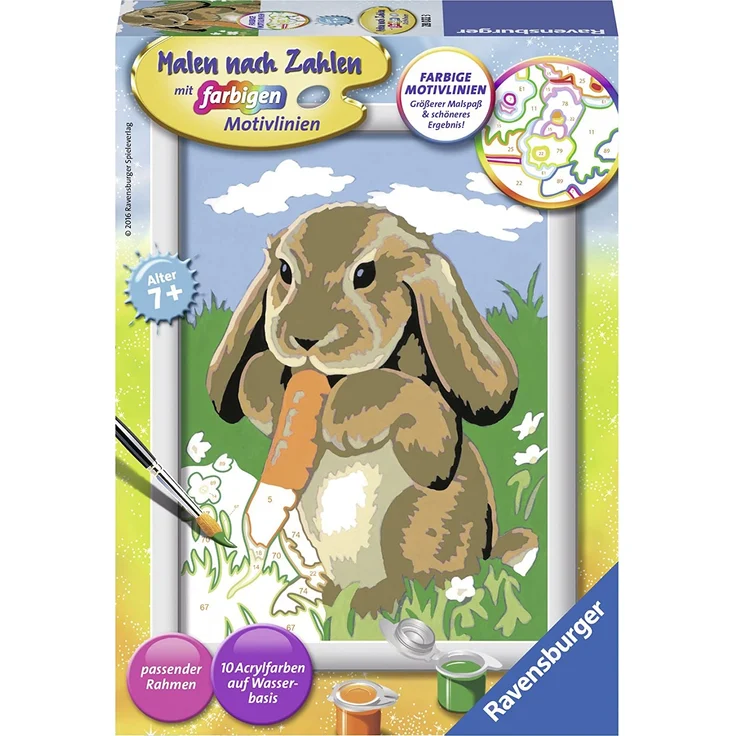 Ravensburger Malen nach Zahlen Knuddelhäschen – Bild 1