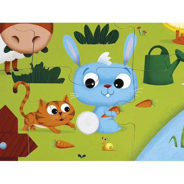 Janod J02772 Taktil Puzzle 20 Teile, Bauernhof - Preisvergleich – Bild 7