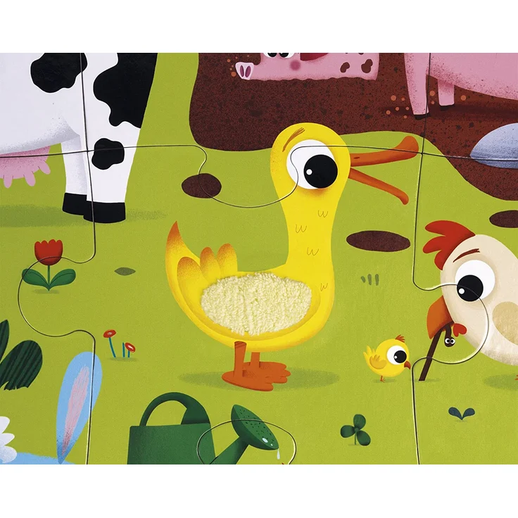 Janod J02772 Taktil Puzzle 20 Teile, Bauernhof - Preisvergleich – Bild 9