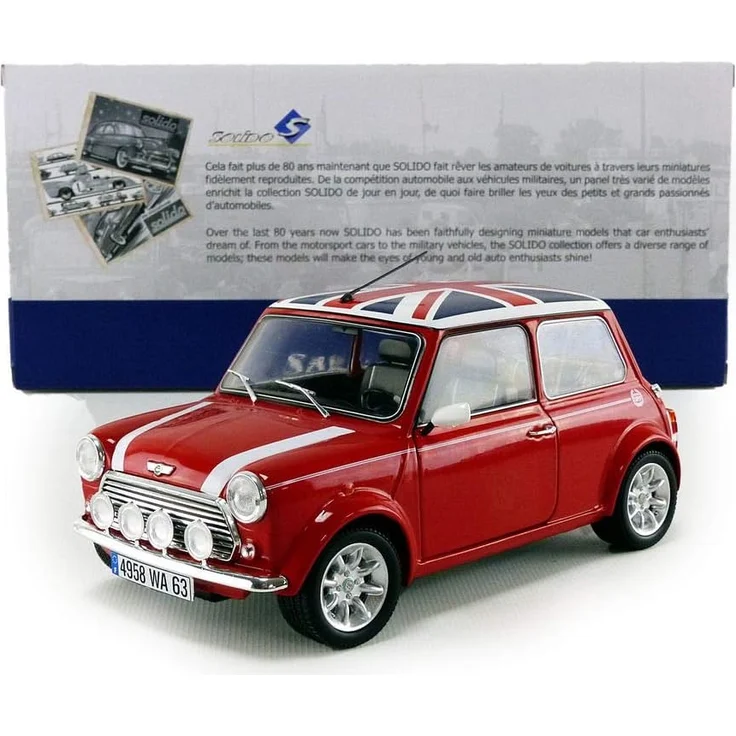 Solido 1800604 1:18 Mini Cooper Sport 1997 421184470-1, Modellauto, Modellfahrzeug, rot – Bild 9
