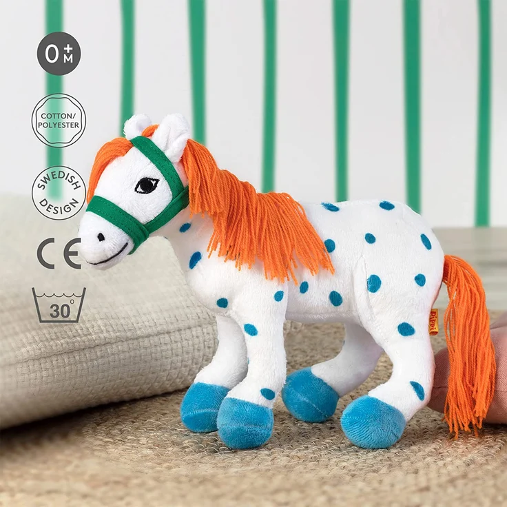 Micki & Friends 44372000 - Kleiner Onkel Puppe 22 cm - Pippi Langstrumpfs Pferd als Stoffpuppe - Teddy - Plüschpuppe Kuscheltier - ab 0+ Monate – Bild 4