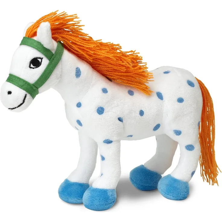 Micki & Friends 44372000 - Kleiner Onkel Puppe 22 cm - Pippi Langstrumpfs Pferd als Stoffpuppe - Teddy - Plüschpuppe Kuscheltier - ab 0+ Monate