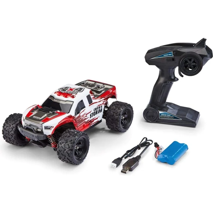 Revell Control 24830 X-Treme schneller RC Truggy Cross Storm, 2.4 GHz, proportional, 4WD Allrad, geländegängig, bis zu 50 km/h ferngesteuertes Auto, Rot – Bild 5