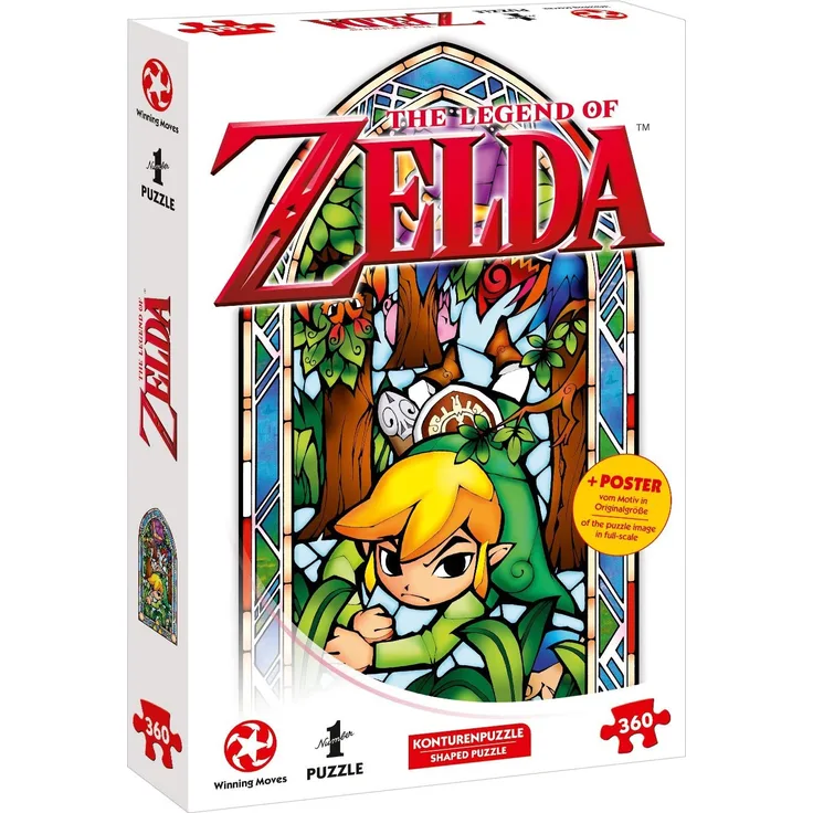 Winning Moves GmbH 11385 - Puzzle: Zelda Link-Boomerang (360 Teile)