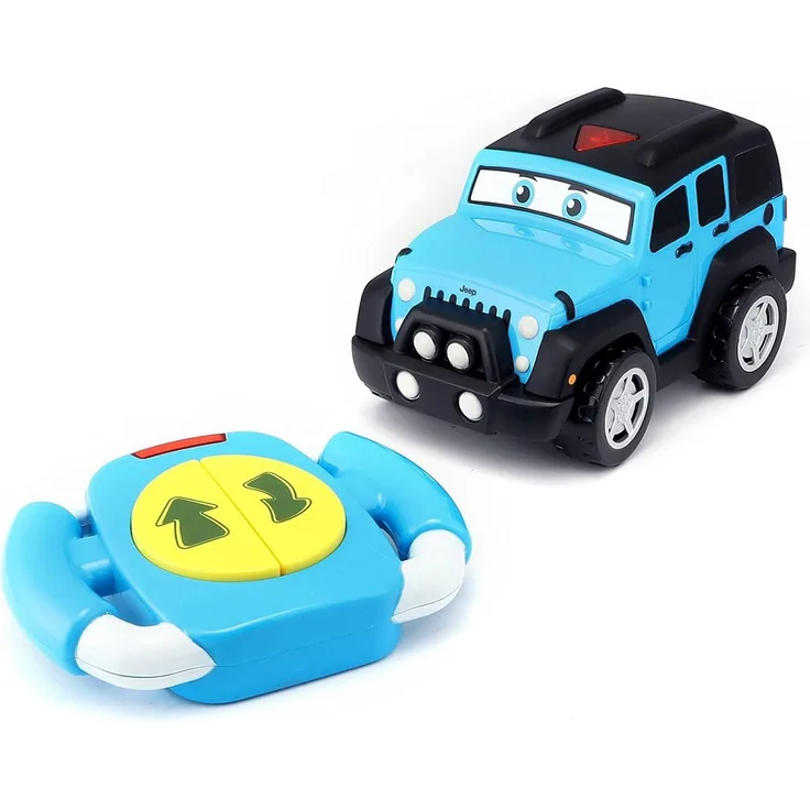 Bauer Spielwaren 16-82301 Jeep - Lil Driver unlimited Spielzeugauto mit Fernsteuerung, Hell-Blau