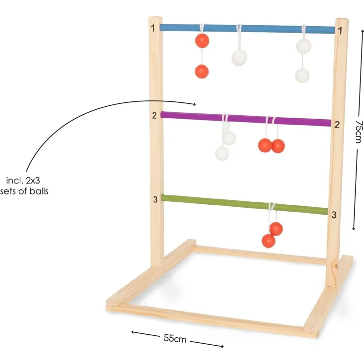 Wurfspiel Holz 75 cm 7-teilig blank – Bild 6