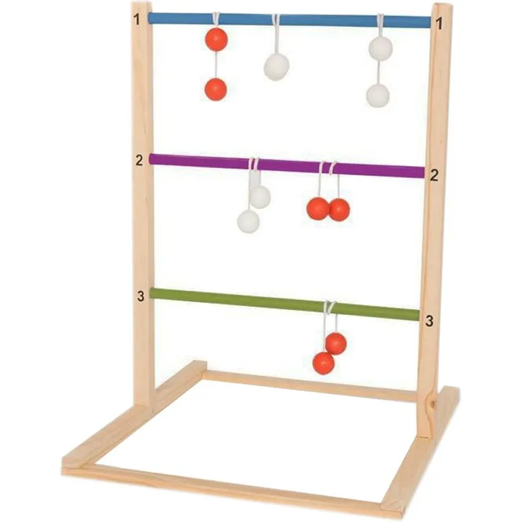 Wurfspiel Holz 75 cm 7-teilig blank