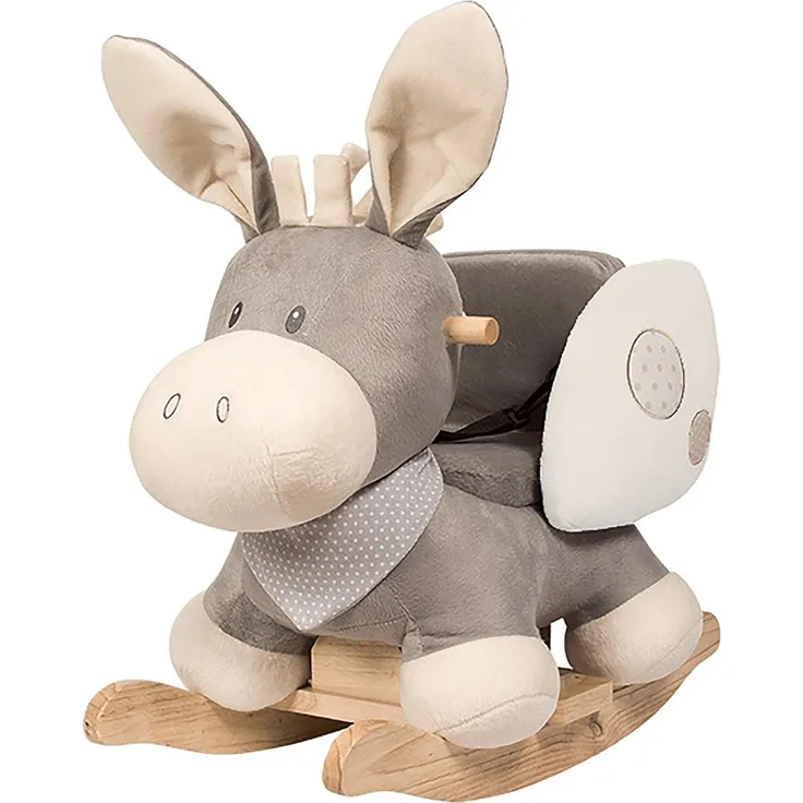 Nattou Schaukeltier Esel Cappuccino, 10 - 36 Monate, 60 x 39 x 50 cm, Beige