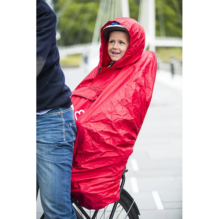 HAMAX Regenschutz Fahrradsitz Regencape Kinder Fahrrad Regenschutz Kindersitz Fahrrad – Bild 2