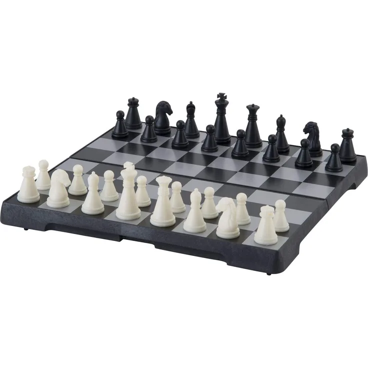 Engelhart - 200711 - Reiseschach magnetisch, 16 x 16 cm - magnetische Reisespiele - Brettspiel