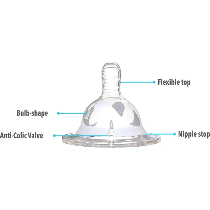 Twistshake 78021 Anti-Colic, Flaschensauger Large, 4 Monate Plus, transparent – Bild 2