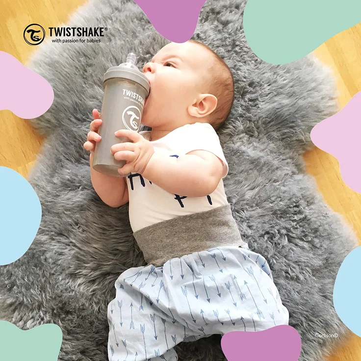 Twistshake 78021 Anti-Colic, Flaschensauger Large, 4 Monate Plus, transparent – Bild 9